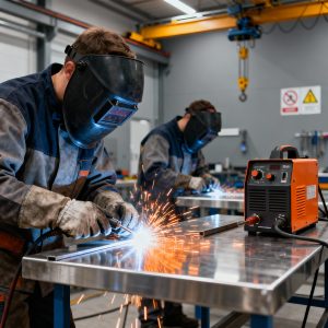 Сварщик ручной дуговой сварки плавящимся покрытым электродом